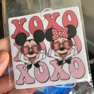 Disney NEW XOXO Mickey & Minnie Valentines Day Car Air Freshener Sealed